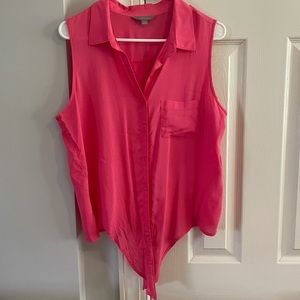 Sleeveless Front Tie Top